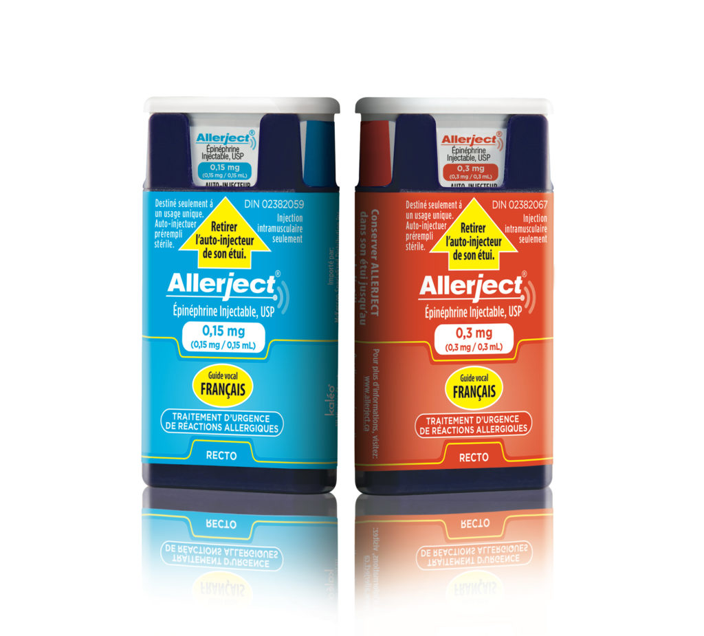 Allerject auto-injecteurs épinéphrine