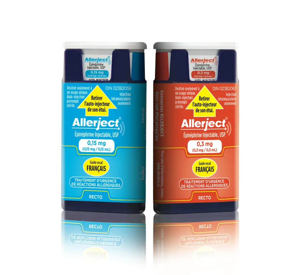 Allerject auto-injecteurs épinéphrine