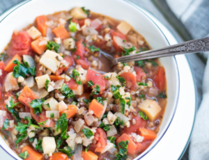 soupe sans allergène